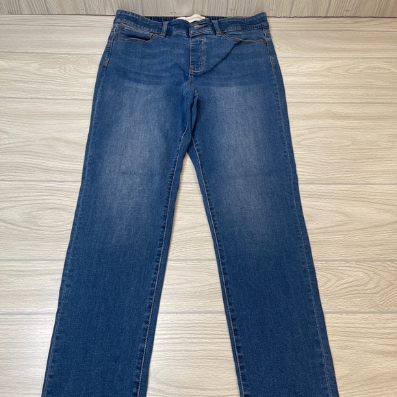 Soft Surroundings Supremely Soft Relaxed Pull On Blue Jean Pants Women’s Size M - Picture 2 of 13